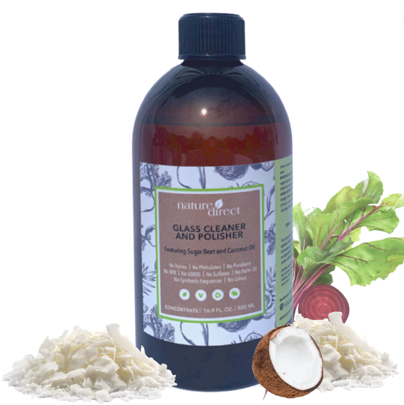 Nature Direct - Glass Cleaner and Polisher Concentrate 500ml