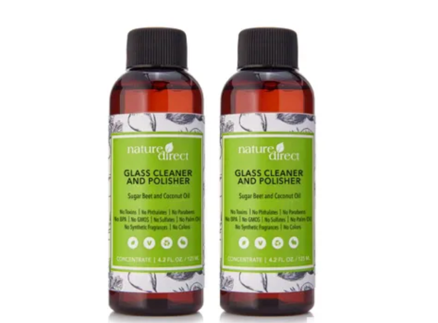 Nature Direct - Glass Cleaner and Polisher Twin Bundle