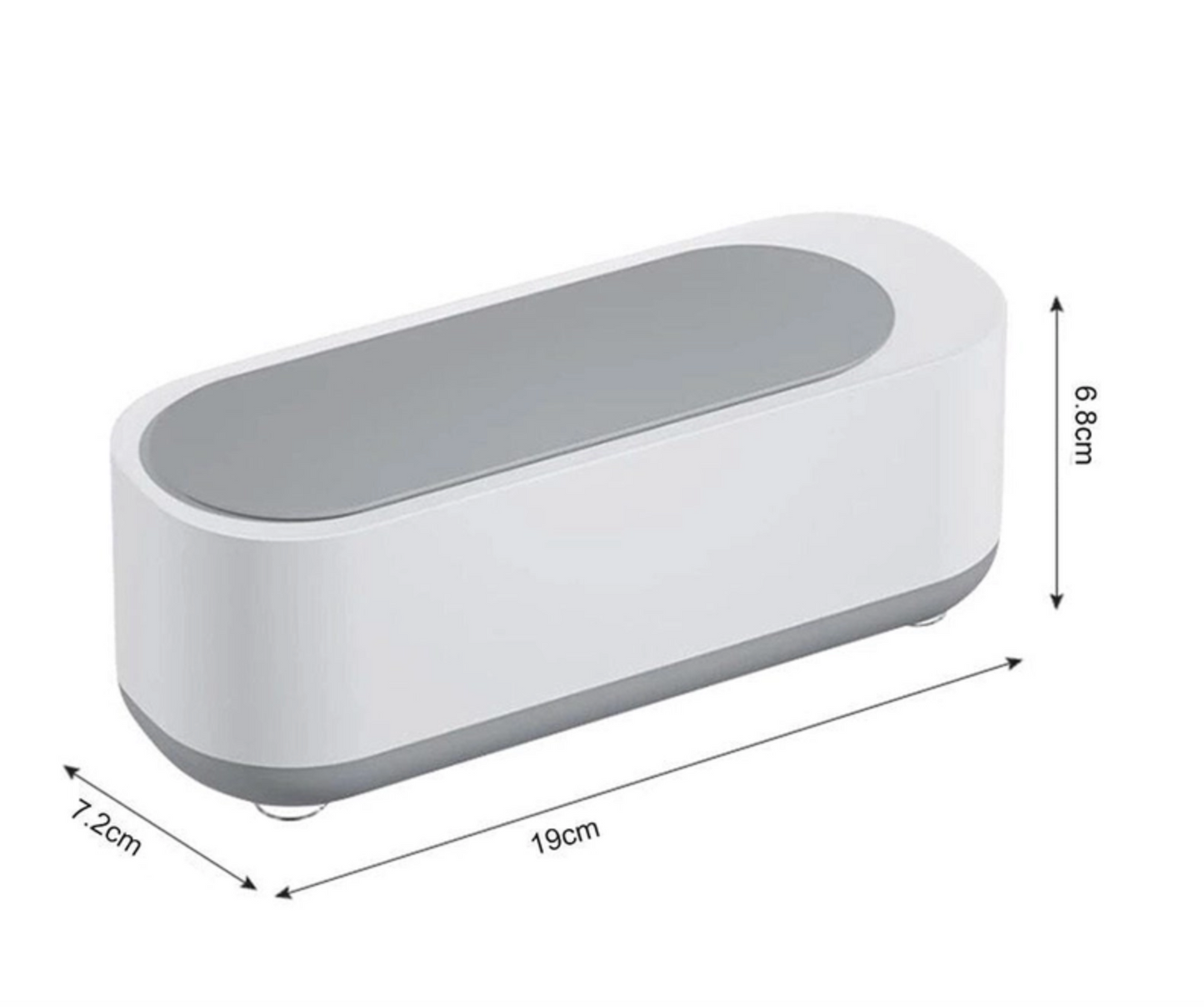 Ultrasonic Cleaner Tank Jewelry Watch Clean 300ML with glass cleaner concentrate and cloth.