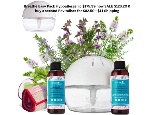 Nature Direct - Breathe Easy Pack hypoallergenic with 2nd Revitaliser