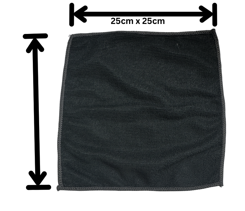 Dish Washing Microfibre cloth - Black