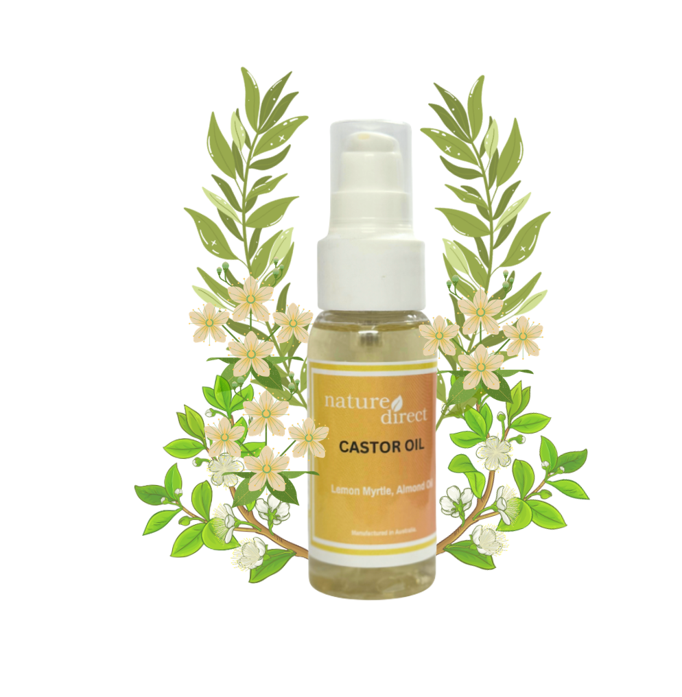 Nature Direct - Castor Oil and Lemon Myrtle EO for Face and Skin - 50ml